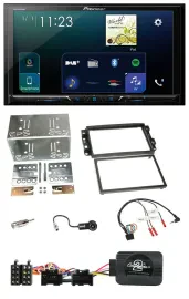 Pioneer Lenkrad Bluetooth USB 2DIN DAB Autoradio für Chevrolet Aveo Captiva 2006