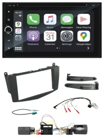 Blaupunkt 2DIN Bluetooth DAB USB DVD Lenkrad Autoradio für Mercedes C W204 Aktiv
