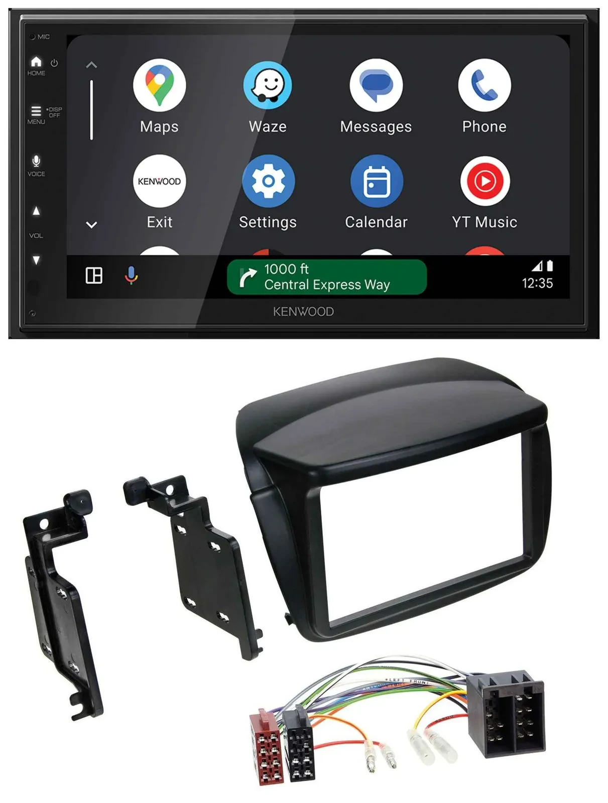 Kenwood DAB Bluetooth USB MP3 2DIN Autoradio für Fiat Doblo ab 10 Opel Combo ab