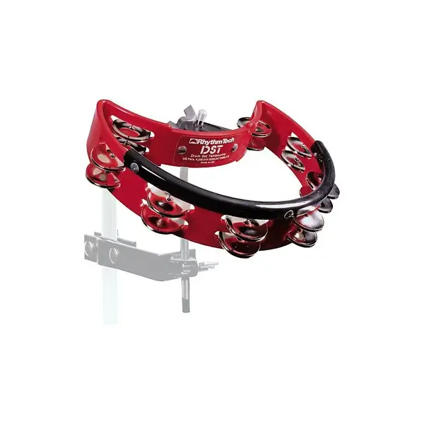 RhythmTech Nickel Drum Tambourine Red