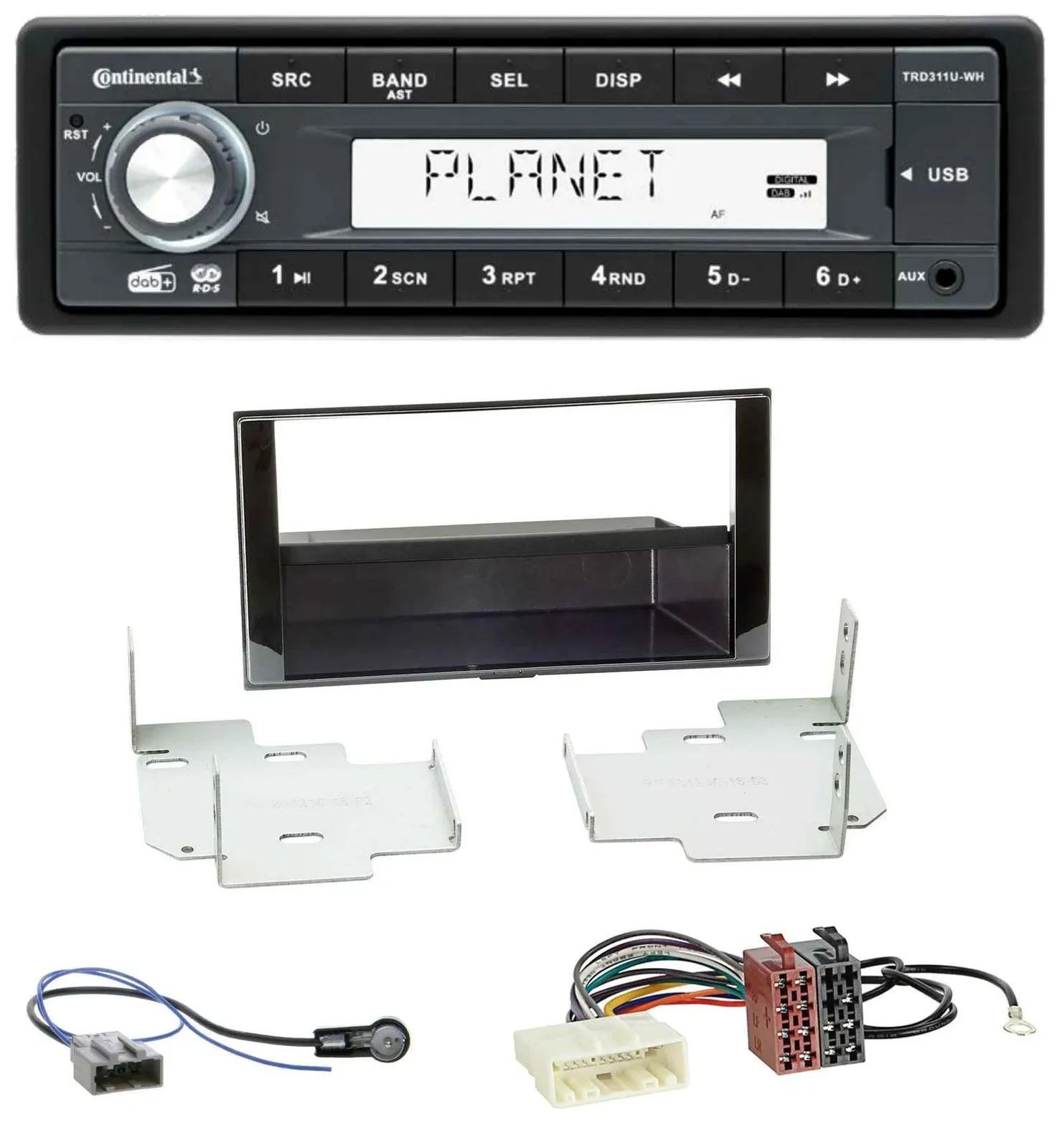 Continental MP3 AUX USB DAB 1DIN Autoradio für Nissan Micra, Note (ab 2013)