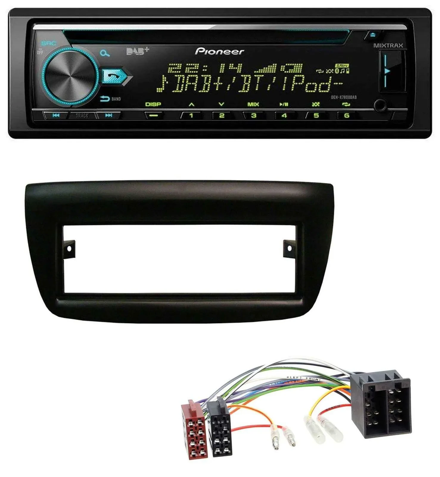 Pioneer DAB MP3 CD USB Bluetooth Autoradio für Fiat Doblo 12-15 Opel Combo 10-15