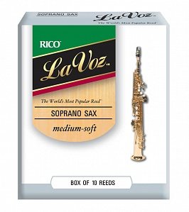 Трость для саксофона-сопрано Rico La Voz RIC10MS