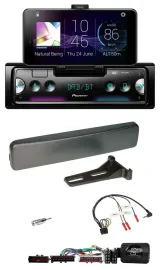 Автомагнитола для Ford Mondeo/Focus Pioneer USB, Bluetooth, DAB, поддержка кнопок на руле, цвет антрацит