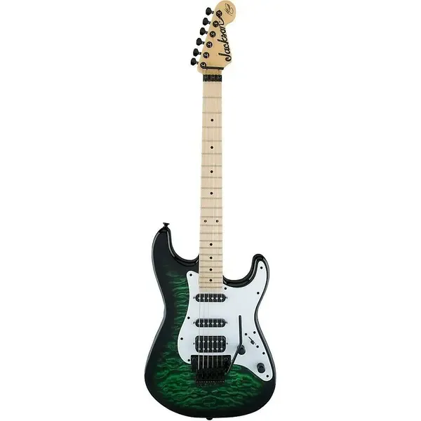 Электрогитара Jackson X Signature Adrian Smith SDXQ Transparent Green