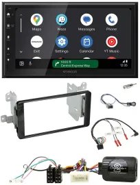 Kenwood DAB Bluetooth USB Lenkrad 2DIN Autoradio für Mitsubishi ab 2012 Outlande