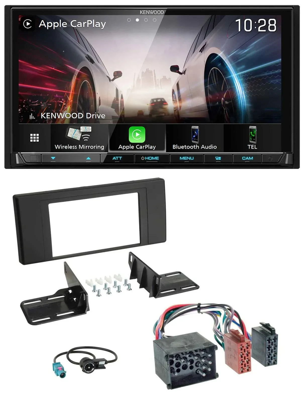 Kenwood MP3 2DIN USB DAB Bluetooth Autoradio für BMW X5 (E53 2000 2002)