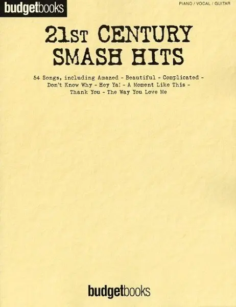 Ноты MusicSales BUDGETBOOKS 21ST CENTURY SMASH HITS PVG