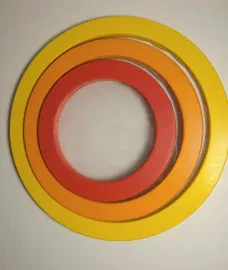 SDC-SET3 Slim Drum Рамочные барабаны 8", 10", 12", с палочкой, разные цвета, Sinkopa