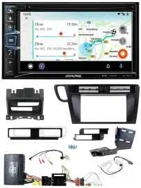 Автомагнитола Alpine 2DIN для Audi Q5 (2008–2017), Bluetooth, DAB, USB, TMC, поддержка кнопок на руле