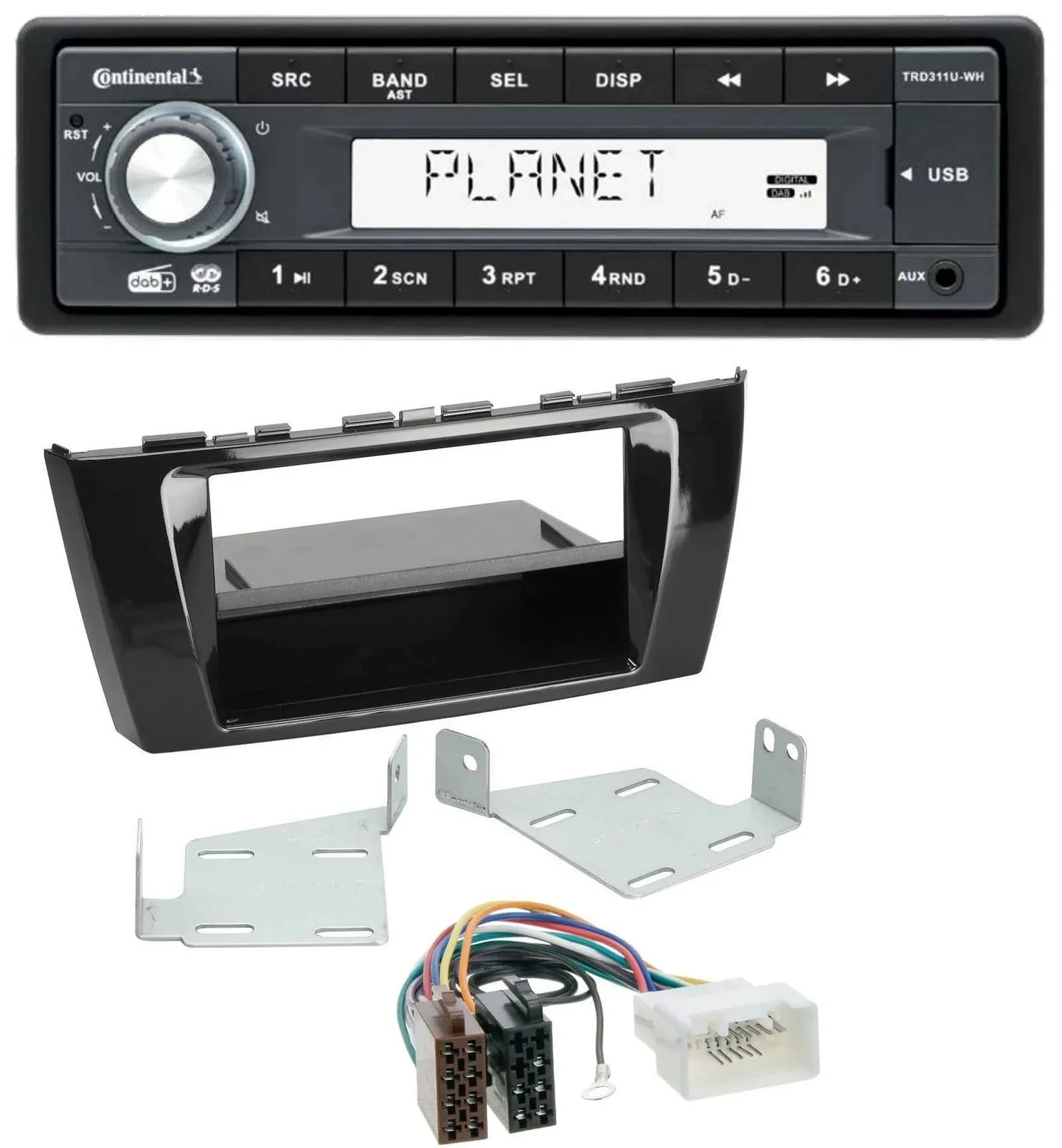 Continental MP3 AUX USB DAB 1DIN Autoradio für Mitsubishi Space Star A00 ab 13 A