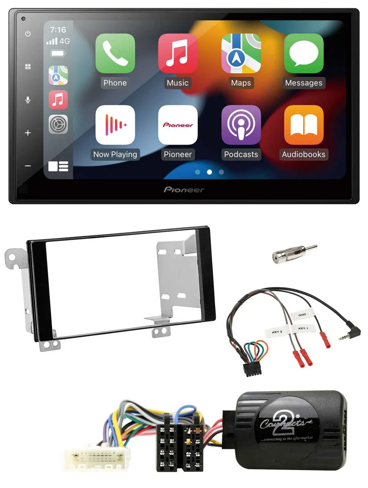 Pioneer DAB Bluetooth 2DIN USB Lenkrad Autoradio für Subaru ForesterSJ Impreza X