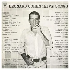Виниловая пластинка Leonard Cohen – Live Songs (Релиз 2017)
