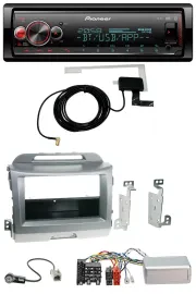 Автомагнитола Pioneer для Kia Sportage 3 (2010–2015), Bluetooth, DAB, USB, серебристая, поддержка кнопок на руле