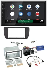 Kenwood DAB Bluetooth USB Lenkrad 2DIN Autoradio für Seat Ibiza ab 08 azabachesc
