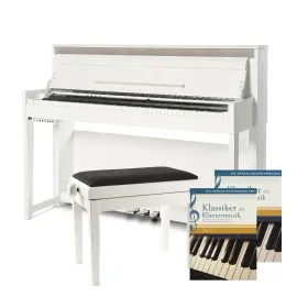 DP-6500 WH Digitalpiano Set Weiß Klavierbank Studio-Kopfhörer Notensammlung