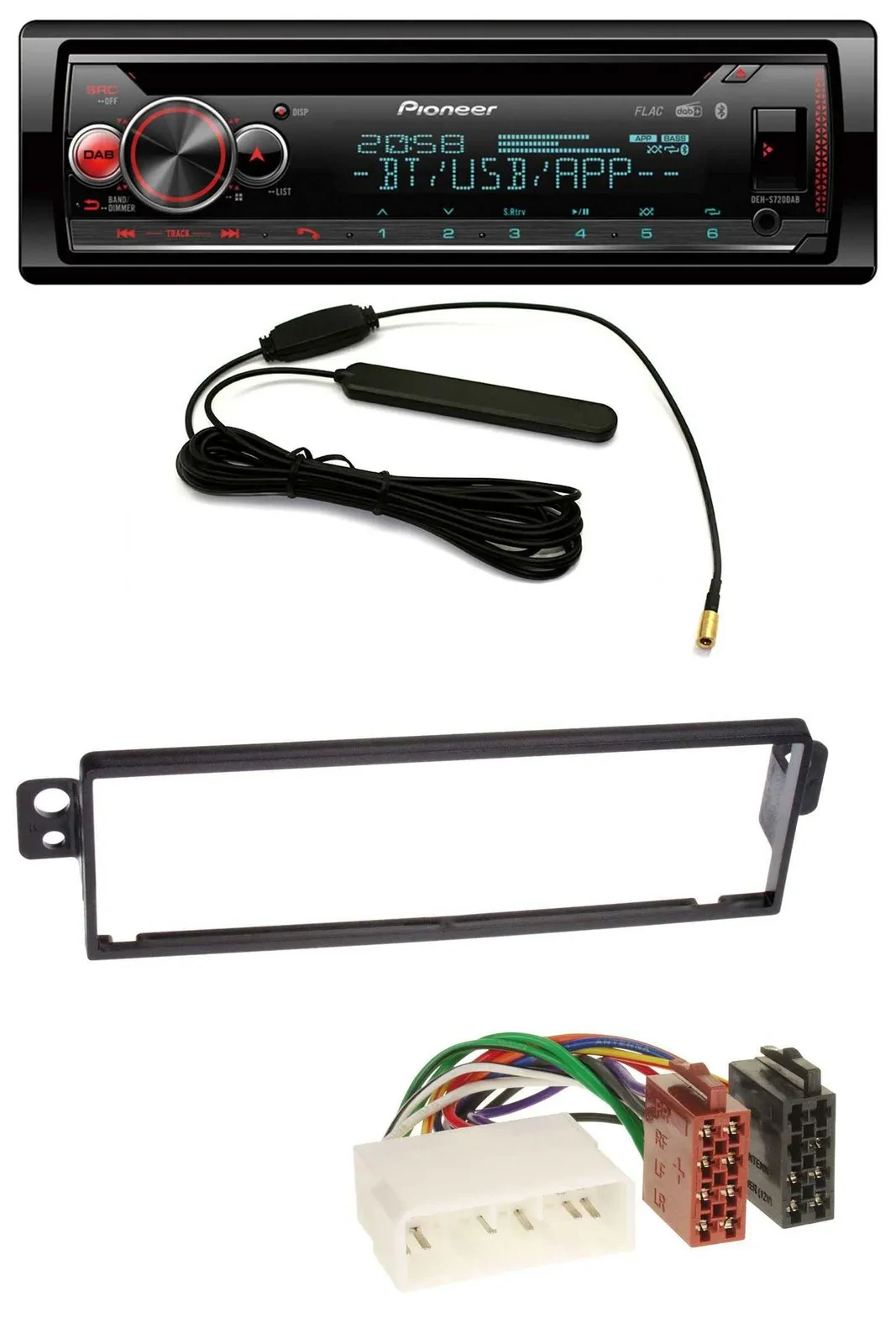 Автомагнитола Pioneer для Chevrolet Kalos KLAS 2004–2007, USB, DAB, MP3, Bluetooth, CD