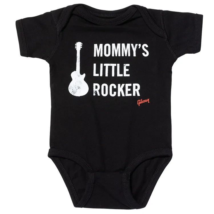 GIBSON Mommy's Little Rocker Les Paul Onesie (Black) 18/24 Monate