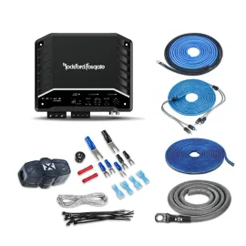 Rockford Fosgate R2-500X1 500W Monoblock Car Amplifier w/ Free 4 Gauge Amp Kit