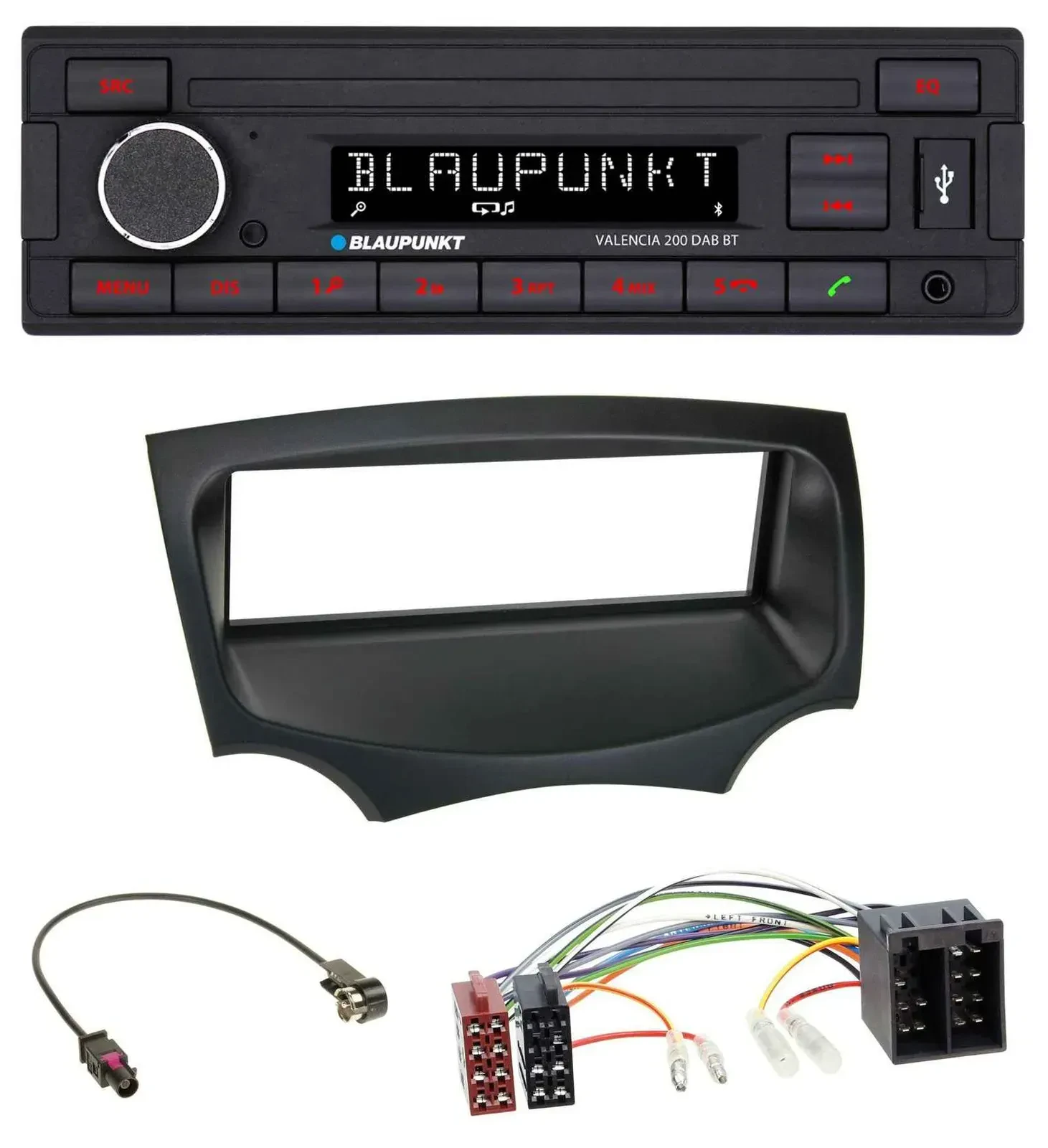 Blaupunkt DAB MP3 Bluetooth USB Autoradio für Ford Ka (RU8, ab 2008)