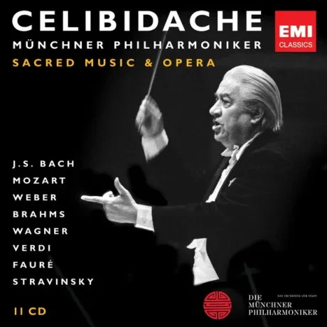 SERGIU CELIBIDACHE - J.S. Bach, Mozart, Weber, Brahms, Wagner, Verdi, Faure,  Stravinsky: Sacred Music & Opera (11CD, Box)