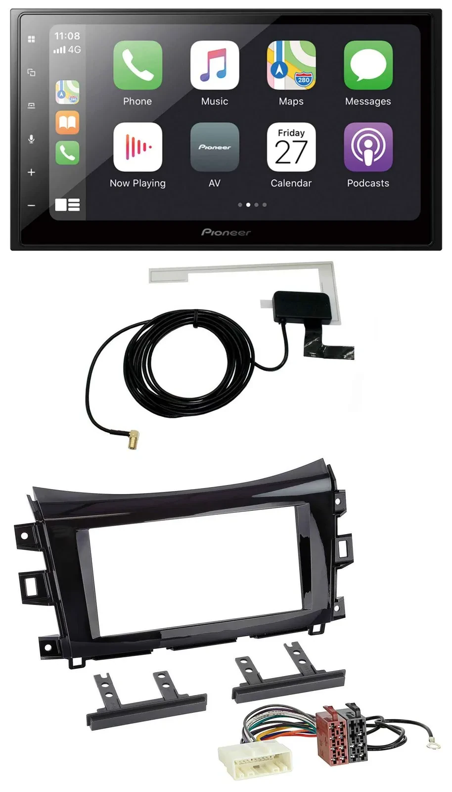 Pioneer USB MP3 2DIN Bluetooth DAB Autoradio für Nissan Navara (ab 16)