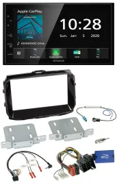 Kenwood Bluetooth Lenkrad DAB USB 2DIN Autoradio für Alfa Giulietta ISO 2013-202