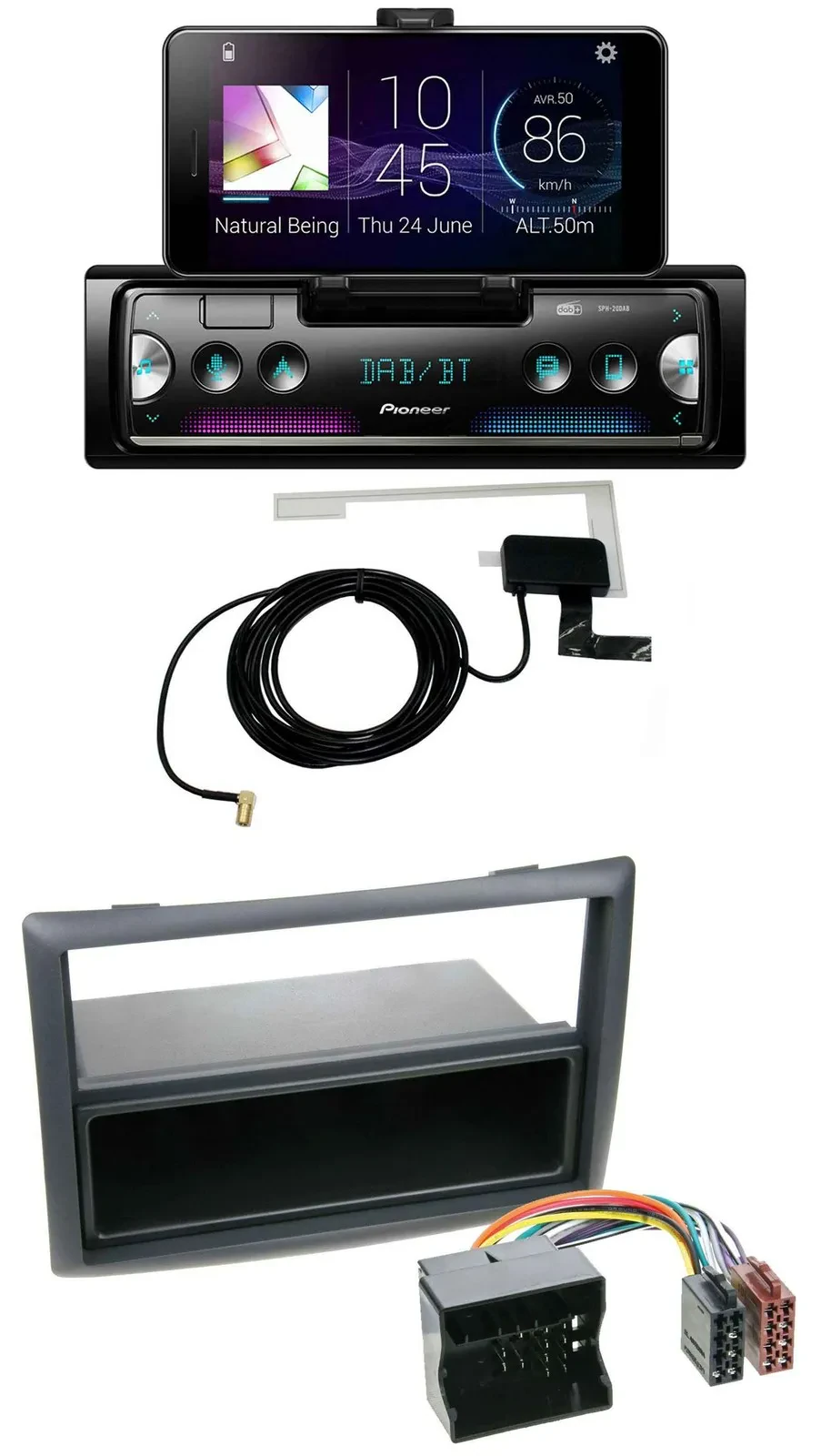 Pioneer DAB Bluetooth MP3 USB Autoradio für Renault Megane (2009-2010)