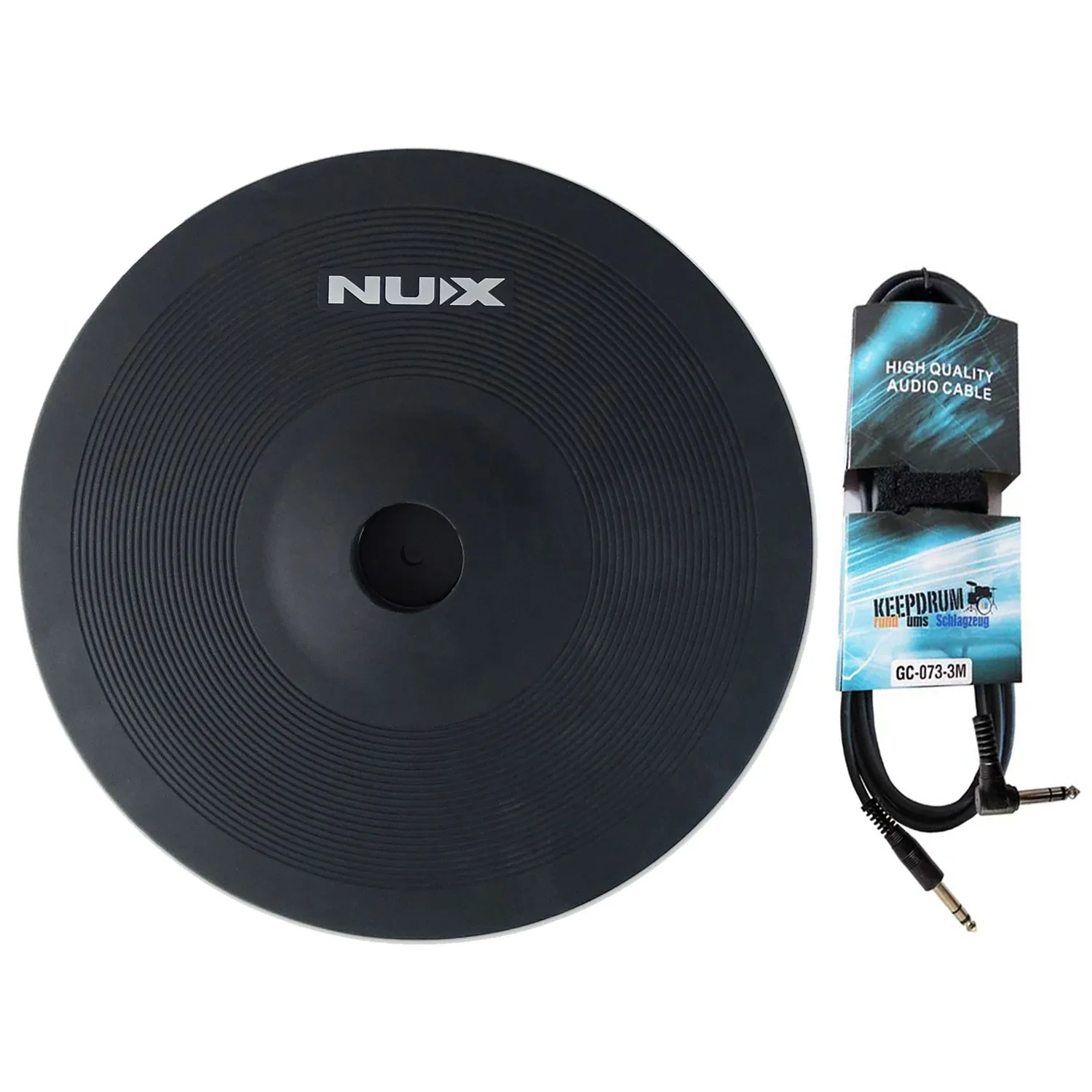 Тарелка-пэд для электронных барабанов NUX DM8-Cymbal 12" с кабелем keepdrum
