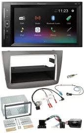 Автомагнитола для Alfa Romeo MiTo 2008–2014 Pioneer 2 DIN, DAB, Bluetooth, USB, поддержка управления на руле