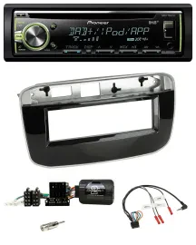 Автомагнитола Pioneer DAB, USB, MP3, CD для Fiat Punto/Punto Evo (с 2009) с управлением с руля