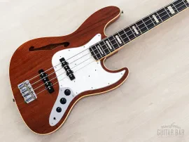 2012 Fender Jazz Bass JB/HO Semi-Hollow Mahogany, Blocks & Binding, Japan MIJ