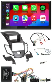 Автомагнитола для Ford Fiesta (2010–2013) JVC 2 DIN, Bluetooth, DAB, USB