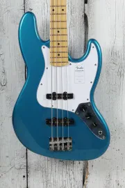 Fender Standard Jazz Bass 4 String Electric Bass Guitar Aqua Marine Metallic