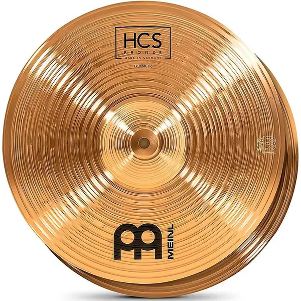 Тарелка барабанная MEINL 13" HCS Bronze Hi-Hat (пара)