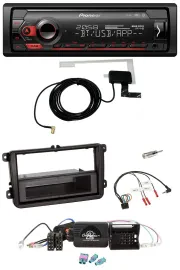 Автомагнитола Pioneer DAB, USB, Bluetooth, управление с руля, для VW Passat/Polo/Scirocco/Sharan