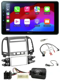 Pioneer Bluetooth 2DIN USB Lenkrad DAB Autoradio für Hyundai Santa Fe 3 Schalter