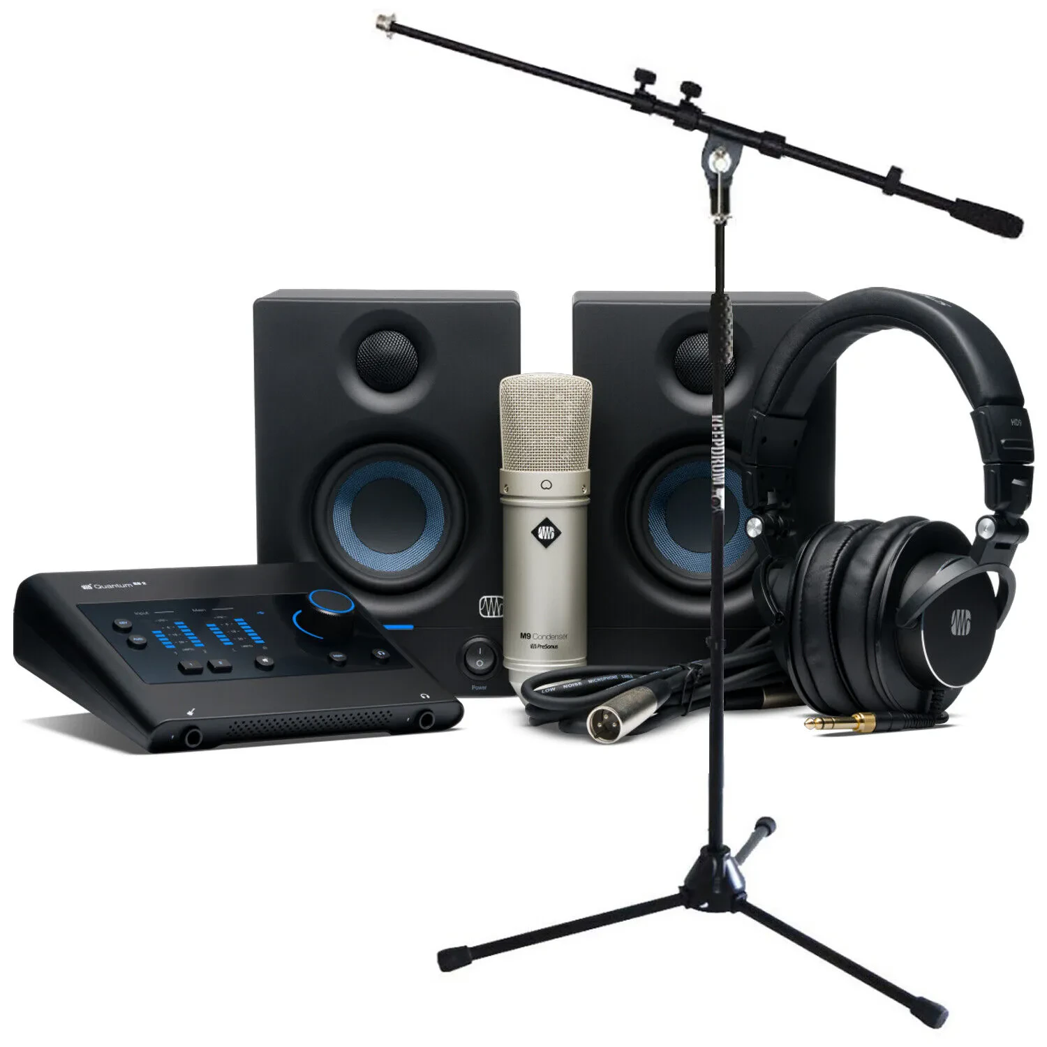 Presonus Quantum ES Ultimate Bundle Recording-Set mit keepdrum Mikrofonständer