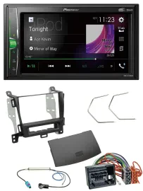 Автомагнитола Pioneer 2 DIN, MP3, DAB, USB, Bluetooth, для Opel Zafira (с 2012), черный