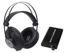AKG K72 Studio Recording Headphones w/ 40MM Drivers+Rechargeable Headphone Amp