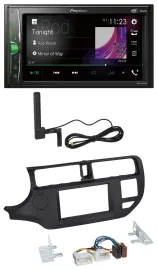 Pioneer MP3 DAB AUX 2DIN Bluetooth Autoradio für Kia Rio 11-14 UB schwarz