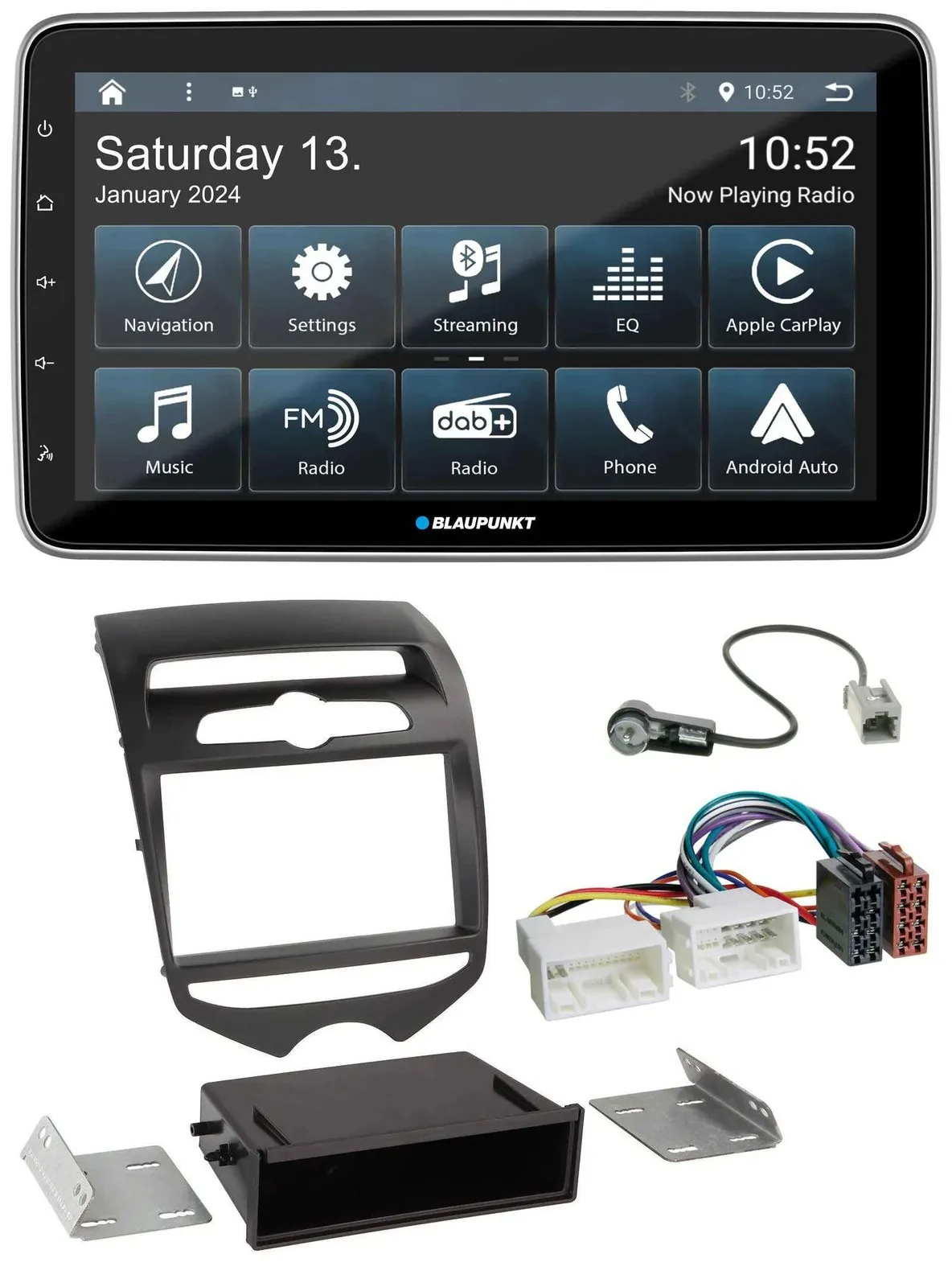 Blaupunkt USB DAB SD MP3 Bluetooth Autoradio für Hyundai ix20 (ab 10) man. Klima