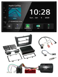 Kenwood Bluetooth Lenkrad DAB USB 2DIN Autoradio für Mazda 3 09-13 analog
