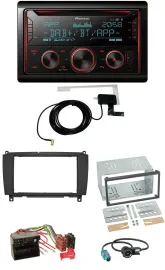 Pioneer 2DIN MP3 DAB USB CD Bluetooth Autoradio für Mercedes CLK C209 A209 04-10