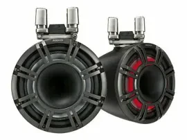 Kicker 44KMTC114 KMTC Series 150W 11” Marine Boat Tower Speaker System Black