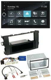 Blaupunkt 2DIN Lenkrad TMC Bluetooth USB DAB Navigation für Toyota Auris 2011-20