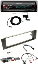 Автомагнитола для Audi A3 2003–2006 Pioneer Bluetooth, DAB, USB, с адаптером кнопок на руле