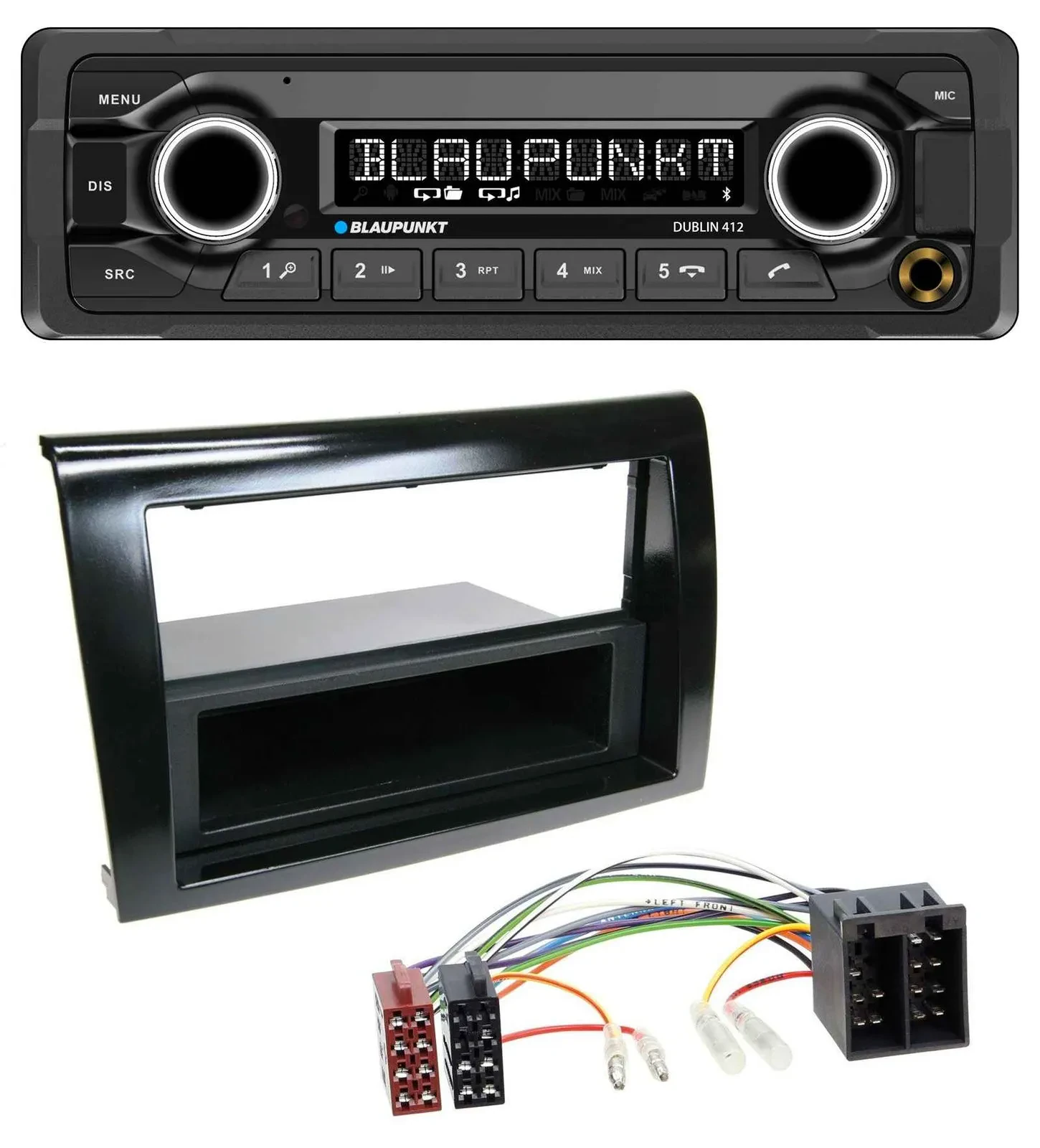 Blaupunkt MP3 Bluetooth USB AUX Autoradio für Fiat Bravo (ab 2007)