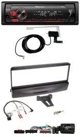 Автомагнитола для Ford Escort/Focus Pioneer 1-DIN, USB, DAB, MP3, поддержка управления с руля, черная