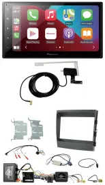 Автомагнитола для Porsche Panamera Pioneer 2-DIN, USB, Bluetooth, DAB, поддержка кнопок на руле